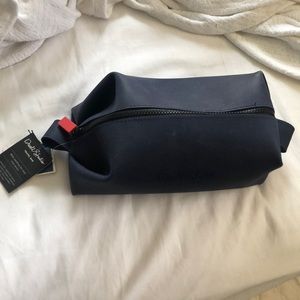 BOGO Dwell Studios Large Navy Toiletry or Cosmetics Travel Bag